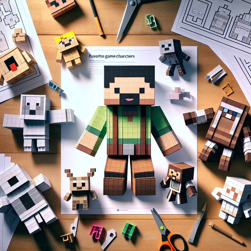 Minecraft Papercraft: Membuat Karakter Game Favorit Anda di Kehidupan Nyata